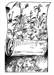Wojtek Olszówka - Aventures du professeur Nerwosolek / Przygody Profesorka Nerwosolka - Illustration originale