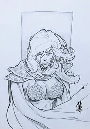 Giuseppe Matteoni - Red Sonja - Illustration originale