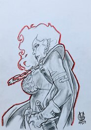 Giuseppe Matteoni - Red Sonja - Illustration originale
