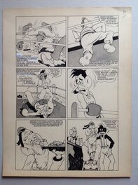 La planche originale 19 du PAF ! 4 ( et 18 au dos dactylographié par erreur ) au format entier de 23.5 X 30.5 Cm La planche originale 19 du PAF ! 4 ( et 18 au dos dactylographié par erreur ) au format entier de 23.5 X 30.5 Cm