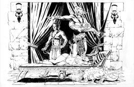 Bo Hampton - John Carter of Mars - Illustration originale