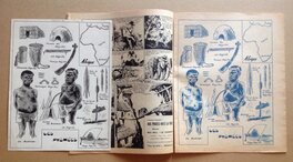 Le Dessin original des Pygmées au Format : 20 X 26 Cm a gauche ....de ? .... aucune idée ... , et sa Publication a Droite en Bleu ( La BD ne sera pas Jointe , c'est pour montrer sa Publication ! ) . Le Dessin original des Pygmées au Format : 20 X 26 Cm a gauche ....de ? .... aucune idée ... , et sa Publication a Droite en Bleu ( La BD ne sera pas Jointe , c'est pour montrer sa Publication ! ) .