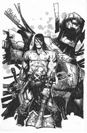 Chris Bachalo - Conan Sentinel Slayer - Illustration originale