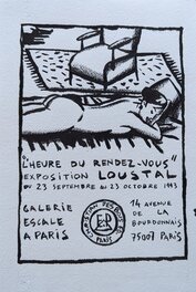 Loustal - L'heure du rendez-vous - Original Illustration