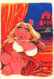 Bastien Vivès - Miss Piggy-8 - Illustration originale