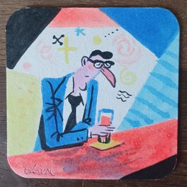 Alexandre Clérisse - "Sous-Bocks collection" sur une idée originale de Laurent Lolmède - Illustration originale