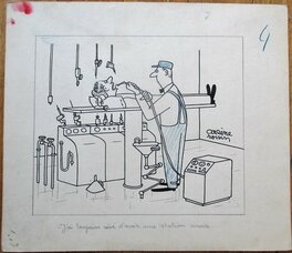 Arsène Roisin - Dentiste - Illustration originale