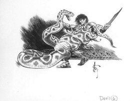 Mark Schultz - Conan The Devil in Iron Chapter Illustration - Illustration originale