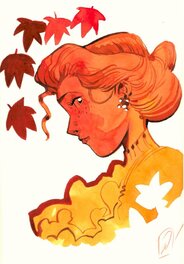 Pierre Alary - Scarlett O Hara - Illustration originale
