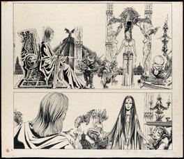 Philippe Druillet - La saga d'Elric le Nécromancien - Planche originale