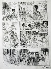 René Follet - PLUS FORT QUE LA HAINE - Original art