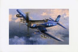 Shigeo Koike - Shigeo KOIKE - F4U-5N (boîte Hasegawa 1/48) - Original Illustration