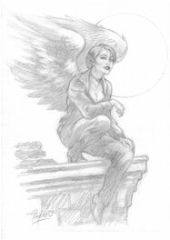 Ray Lago - Angel - Illustration originale