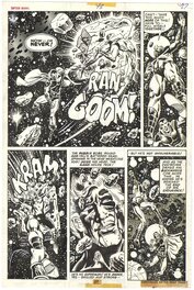 Al Milgrom - Captain Marvel #43 p27 (Drax Battle) - Planche originale