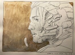 Stéphane Dubois - Etude de personnage "SF" - Illustration originale