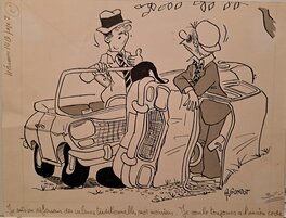 André Gondot - Le code - Original Illustration