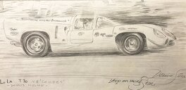 Denis Sire - Lola T.70 1966 - Illustration originale