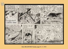 Clarence Gray - Brick BRADFORD - Planche originale