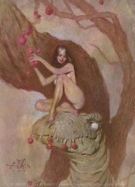 Craig Elliott - Girl and Dinosaur - Original Illustration