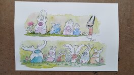 François Gomès - Petites choses mignonnes - Illustration originale