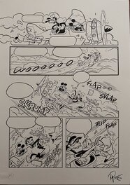 Lorenzo Pastrovicchio - ‘’Paperino e la banda del Lupo"  "Donald et le complot de Chicaneau - Planche originale