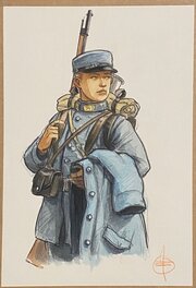 Stéphan Agosto, illustration originale en couleurs directes, "Jean Robert", "Le Der des Ders" France 2, épisode 2.