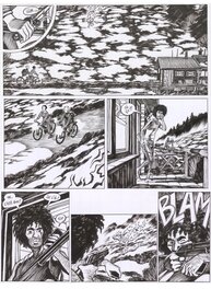 Frederik Peeters - Saint-Elme - La vache brûlée - Planche originale
