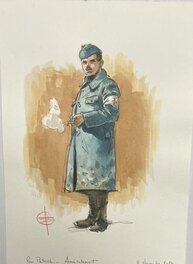 Stéphan Agosto - Medecin Militaire - Original Illustration