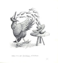 Jean Dulieu - Paulus de Boskabouter - Paulus en de Toverhoed - Planche originale