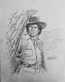 Michel Rouge - Blueberry - Illustration originale