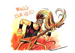 Johann Guyot - Bang your head - Illustration originale