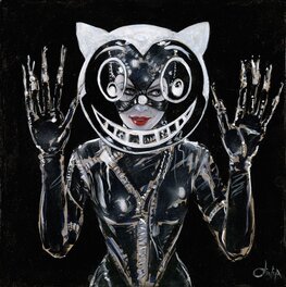 Olivia De Berardinis - The Catwoman ** DC Comics illustration featuring Michelle Pfeiffer - Original Illustration