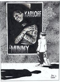 Mike Vosburg - Offcastes #3 p. 30 Promo Karloff Universal Monsters The Mummy -VOZ - Original art