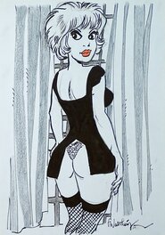 François Walthéry - Natacha retournée - Original Illustration