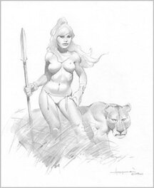 Girl with Lioness
