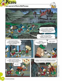 La planche en couleur publiée dans Picsou Magazine La planche en couleur publiée dans Picsou Magazine