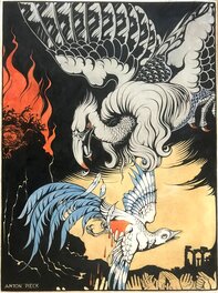 Anton Pieck - Origineel werk voor een affiche - Original art
