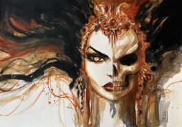 Olivier Ledroit - Illustration des fleurs du mal de Baudelaire - Original Illustration
