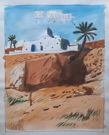 Loustal - Le Monde voyages : Tunisie - Illustration originale
