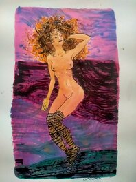 Davide Garota - Au lit - Mise en couleur