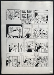 François Craenhals - Les 4 As - Les 4 as et la coupe d'or - Planche originale. - Planche originale