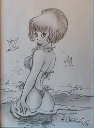 François Walthéry - Natacha - Illustration originale