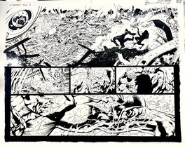 Bryan Hitch - Ultimates vol 2 p24-25 Double Page Spread! - Planche originale