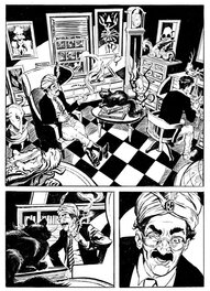 Paolo Martinello - Martinello, Dylan Dog#458, Sette Vite, planche n°11, titre, 2024 - Planche originale
