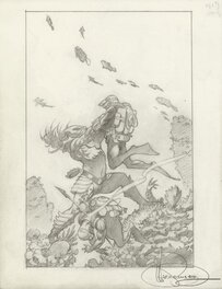 Mark Schultz - Predator Hell and Hot Water Cover Prelim - Couverture originale