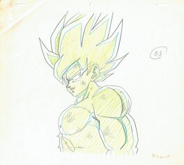 Akira Toriyama - Dragon Ball Z - Goku Super Saiyan - Original art