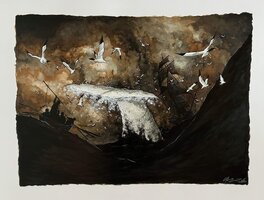 Christophe Chabouté - Moby Dick 2 - Original Illustration