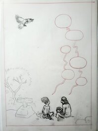 Crayonné préparatoire pour la planche n°59 FIN Crayonné préparatoire pour la planche n°59 FIN