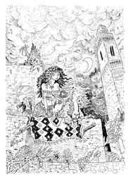 Original Cover - Le Chat du Rabbin T7 -  Illustration originale de couverture