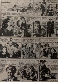 Christian Mathelot - Liliane hotesse de l'air - Planche originale